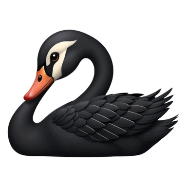 Black swan sticker