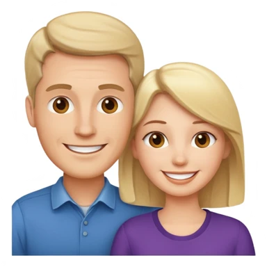 a person chatting up another person, one white male, one white woman sticker