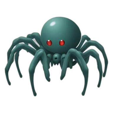 the eight - legged alien simple icon sticker