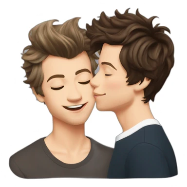 harry styles kisses louis tomlinson sticker