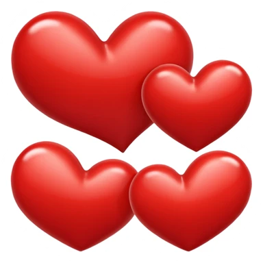 Love heart red emoji Facebook sticker