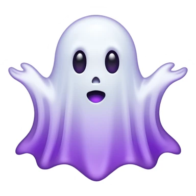 fantasma roxo e branco sticker