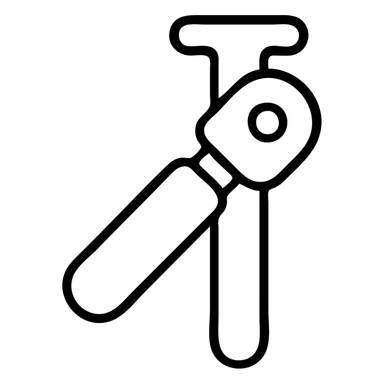 simple kitchen can opener with handle and cutting wheel sticker