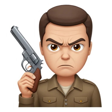 impatiently waiting mad with gun sticker