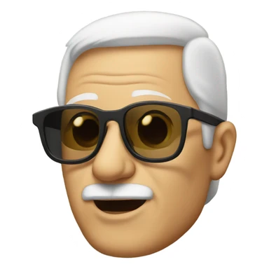 Grandpa wearing sunglasses sticker