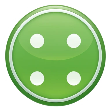 Make a green circle with a white dot at the middle sticker
