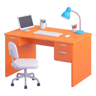 A desk sticker