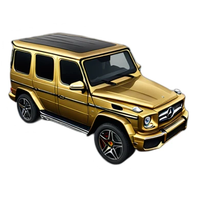 gold mercedes g63 sticker