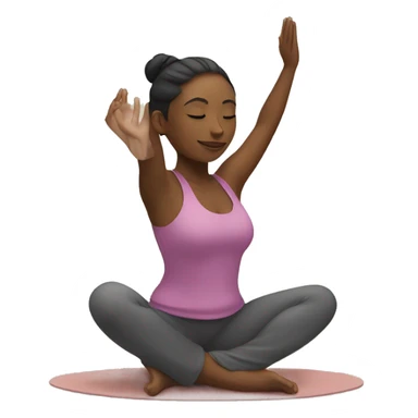 A WOMAN DOING YOGA  sticker