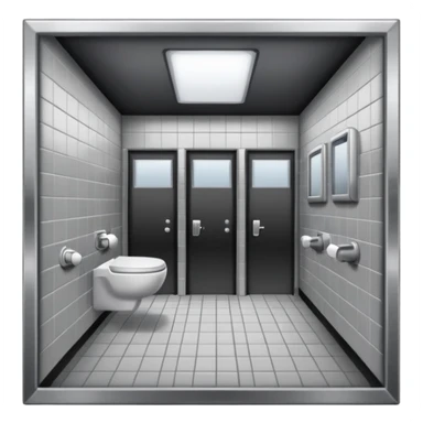 public restroom sticker