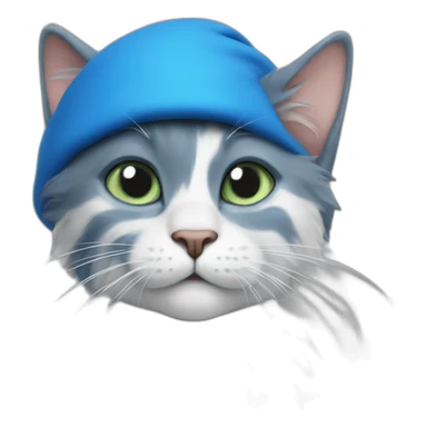 Smurf-cat sticker