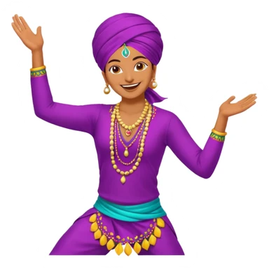 bhangra dancer sticker