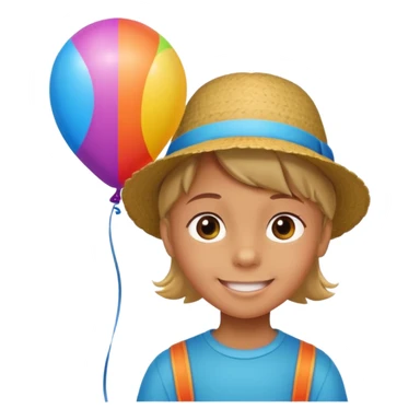 Child + balloon, Park Visitors. sticker