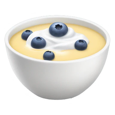 Yogurt bowl with blue Barrie’s down the middle  sticker