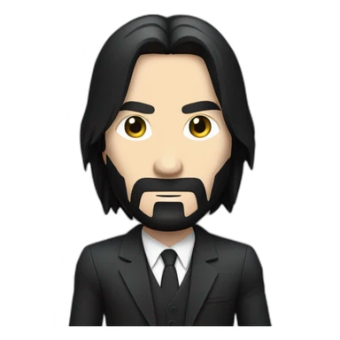 john wick holding gun like charlies angels, 3 charcters only sticker
