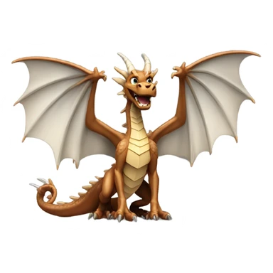 bronze dragon giving outward thrust thumbs up sticker