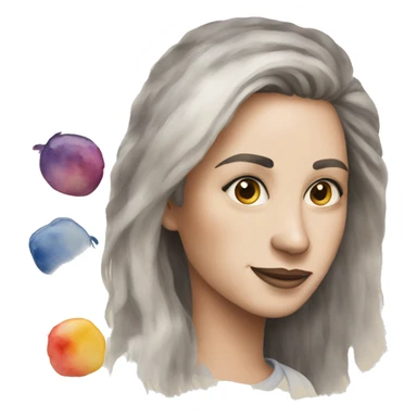 Watercolor painting  sticker