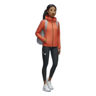 Ensemble nike tech sur une personne sticker