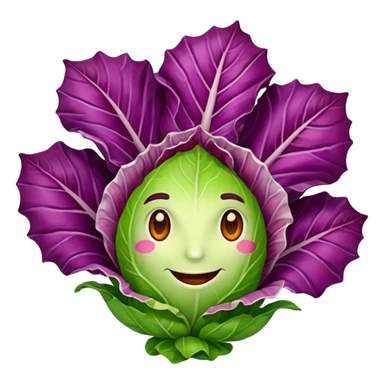 mi serve uno stile più cartoon e senza persona, il radicchio deve diventare animato  sticker