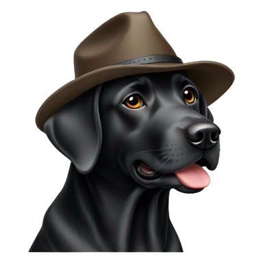 Black Labrador Texas hat sticker