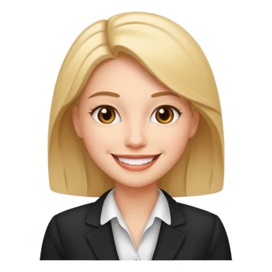 Female business woman sticker