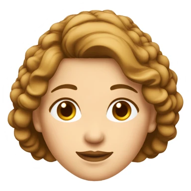 femme 50 ans cheveux brune clair carré visage blanc sticker