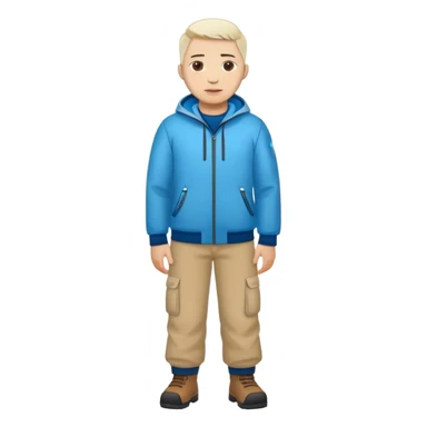 photorealistic greenland citizen standing full length sticker