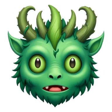 creepy mystical forest creature sticker