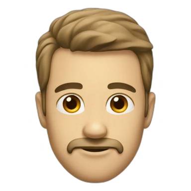 Homme qui se touche la tête sticker