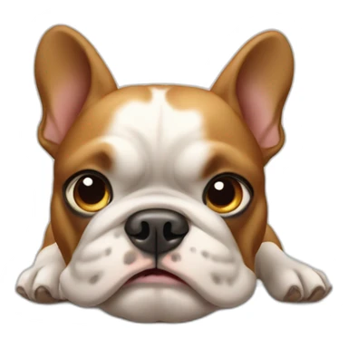 French bull dog farting sticker