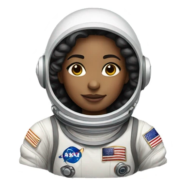 Astronaut girl, light skin  sticker