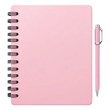 Pastel pink notebook sticker