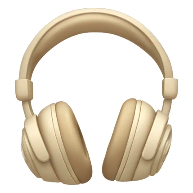 beige apple headphones with beige bows sticker