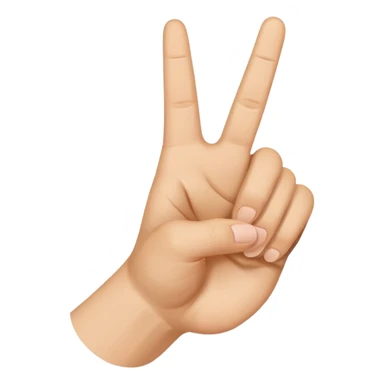 Hand with peace sign and thumb out  sticker