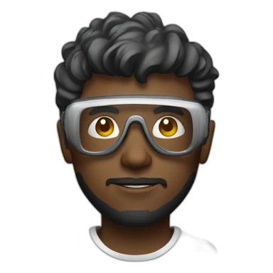 designer with vr glasses sticker