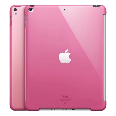 iPad 11 air with a pink case sticker