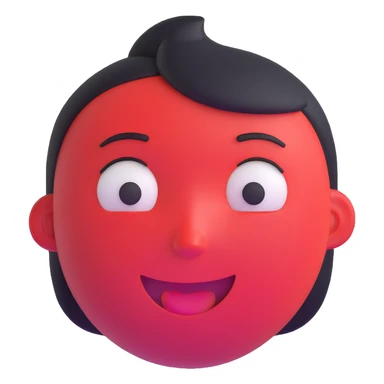 embarrassed face with red cheeks and awkward smile sticker