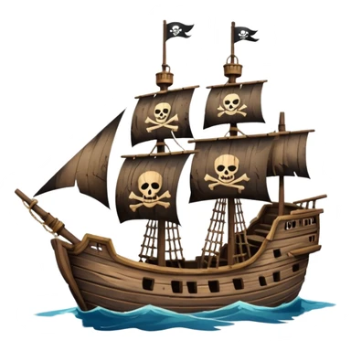 mât bateau pirate sticker