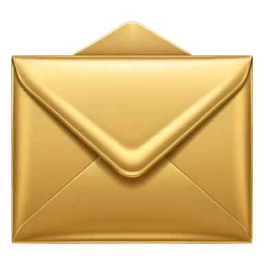 create a emvelope for dm us message in golden colour but make it clear that it is an envelope sticker