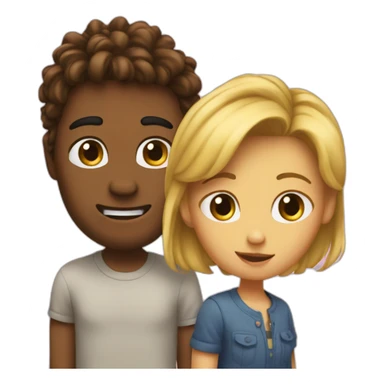 I don't know and meh emoji combine sticker