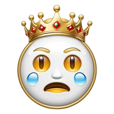 real madrid logo with crying emjoi sticker