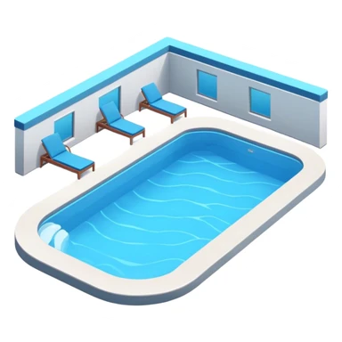 Luxury swimming pool sticker