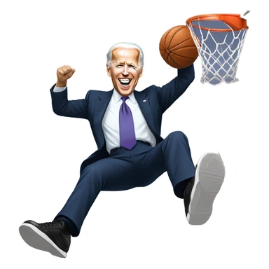 Joe Biden dunking on Obama sticker