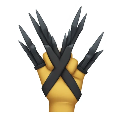 wolverine claws crossed sticker
