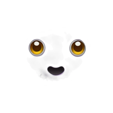 purple fur donut with eyes sticker