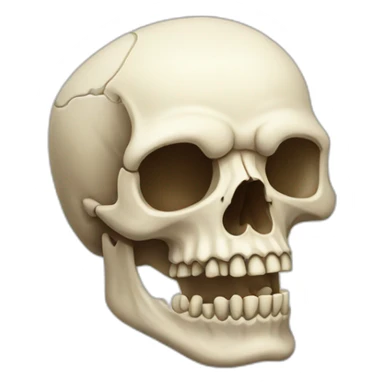 skull jaw animal sticker