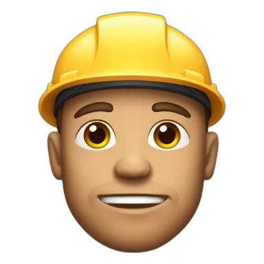 builder with muscles sticker