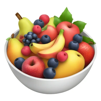 Bowl of fruits  sticker