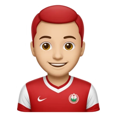 Create me an emoji that wears wydad shirt sticker
