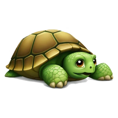 A turtle lying down because it was annoying sticker